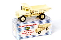 Lot 1943 - Dinky Toys, 965 Euclid rear dump truck, lemon...