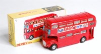Lot 2059 - Dinky Toys, 289 Routemaster bus, red body with...