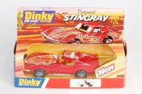 Lot 2089 - Dinky Toys, 206, Customised Stingray, red body...