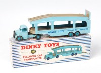Lot 2026 - Dinky Toys, 982 Pullmore car transporter, blue...