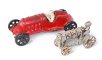 Lot 2574 - Cast Iron Vehicle Group, 2 examples to include...