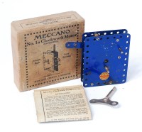 Lot 3197 - Meccano No.1A Clockwork Motor, blue example...