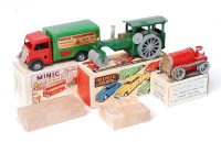 Lot 3199 - Tinplate and Clockwork Tri-ang Minic Vehicle...