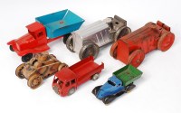 Lot 3202 - Mixed Tinplate Vehicle Group, to include 2x...