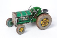 Lot 3216 - Mettoy Tractor, green tinplate and clockwork...