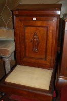 Lot 1332 - A Victorian mahogany round cornered kneeling...