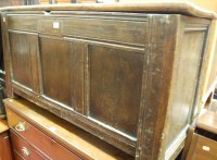 Lot 1420 - An 18th century and later three panelled hinge-...