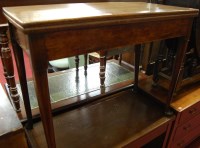 Lot 1425 - A mid-18th century mahogany fold-over tea...