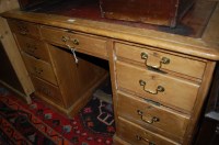 Lot 1440 - A Victorian pine round cornered and red...