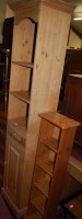 Lot 1443 - A modern narrow pine freestanding open...