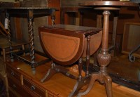 Lot 1444 - A 1930s oak barleytwist occasional table,...