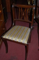 Lot 1375 - A set of eight reproduction mahogany barback...