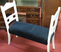 Lot 1377 - An adapted white painted Edwardian and...