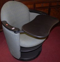 Lot 1387 - A set of four contemporary black moulded...