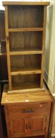 Lot 1412 - A contemporary Eastern hardwood double door...