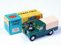 Lot 1643 - Corgi Toys, 438 Land Rover 109 WB, dark green...