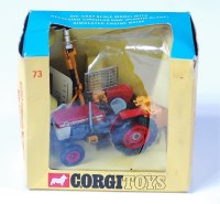 Lot 1661 - Corgi Toys, 73 Massey Ferguson tractor and saw,...