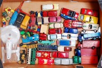 Lot 1924 - 40+ mixed play worn Dinky Toys and Corgi Toys,...