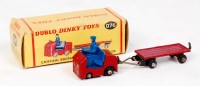 Lot 1932 - A Dublo Dinky 076 Lancing Bagnall tractor and...