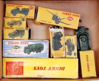 Lot 2013 - Dinky Toys Boxed Military Group, all boxes are...