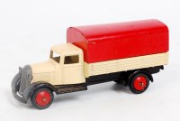 Lot 2024 - Dinky Toys, No.25B Covered Lorry, cream body,...