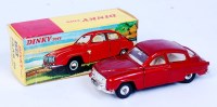 Lot 1902 - Dinky Toys No.156 Saab 96, metallic red with...