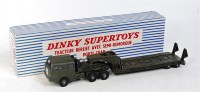 Lot 2079 - French Dinky, 890 Berliet T6 tank transporter,...