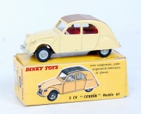 Lot 2082 - French Dinky Toys, No.558 Citroen 2CV, pale...