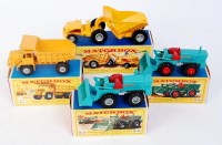 Lot 2337 - Matchbox King Size Boxed Construction Group, 4...