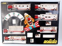Lot 2631 - Solido Circus Transport Diecast Group, 3 boxed...