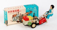 Lot 3201 - Chinese Tinplate and Clockwork MS857 Tractor...