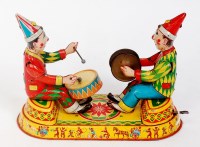 Lot 3217 - EHN Tinplate and Clockwork Musical Clowns,...