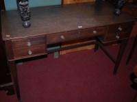 Lot 1250 - An early 19th century mahogany kneehole five...