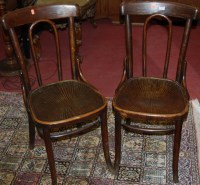 Lot 1275 - A set of four early 20th century bentwood...