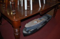 Lot 1285 - A Victorian mahogany round cornered extending...