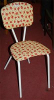 Lot 1372 - A set of four 1950s white painted tubular...