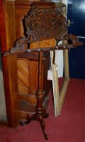 Lot 1076 - A Victorian walnut and figured walnut music...