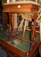 Lot 1190 - A William IV mahogany needlework table, having...