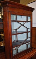 Lot 1222 - A Georgian mahogany astragal glazed single...