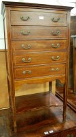 Lot 1236 - An Edwardian mahogany and satinwood inlaid...
