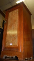 Lot 1242 - A walnut and figured walnut ledgeback single...