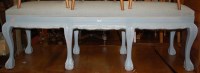 Lot 1274 - A Georgian style upholstered and pale blue...