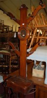 Lot 1277 - A Victorian mahogany mirrorback hallstand,...