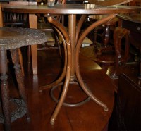 Lot 1286 - A beech circular pub table