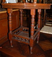 Lot 1293 - An Edwardian walnut octagonal occasional table