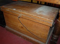 Lot 1303 - A 19th century "scrumble-finish" pine...