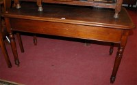 Lot 1306 - A Victorian mahogany round cornered side table