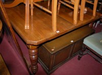 Lot 1321 - A late Victorian walnut extending dining table,...