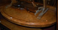 Lot 1324 - A Victorian figured walnut crossbanded and...