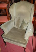 Lot 1360 - A circa 1900 mahogany framed and upholstered...
